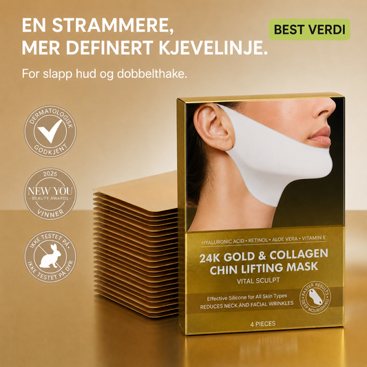 24K Gull V-Line Løftemaske 4 STK